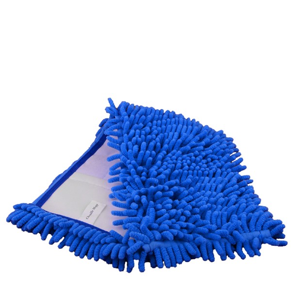 Microfasermop Chenille blau